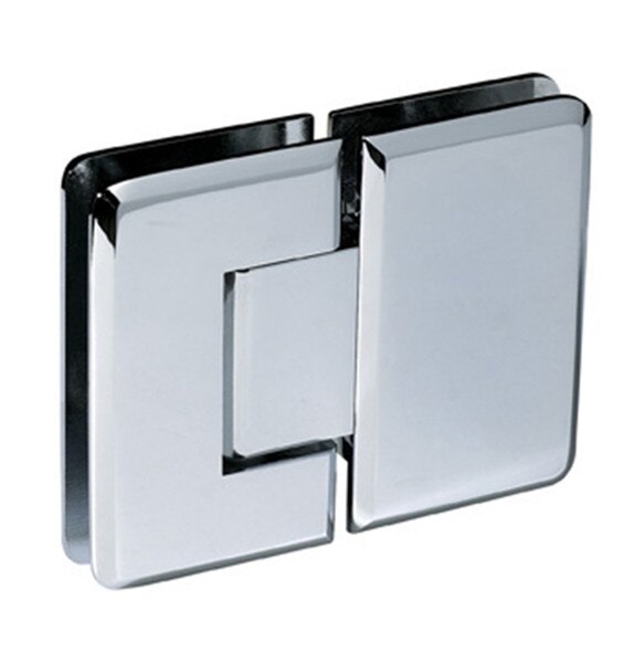 Oceana Heavy Duty Adjustable 180° Glass-Glass Hinge - Polished Chrome ...